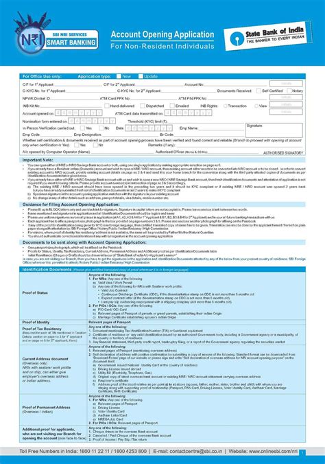 sbi nri form a 2.